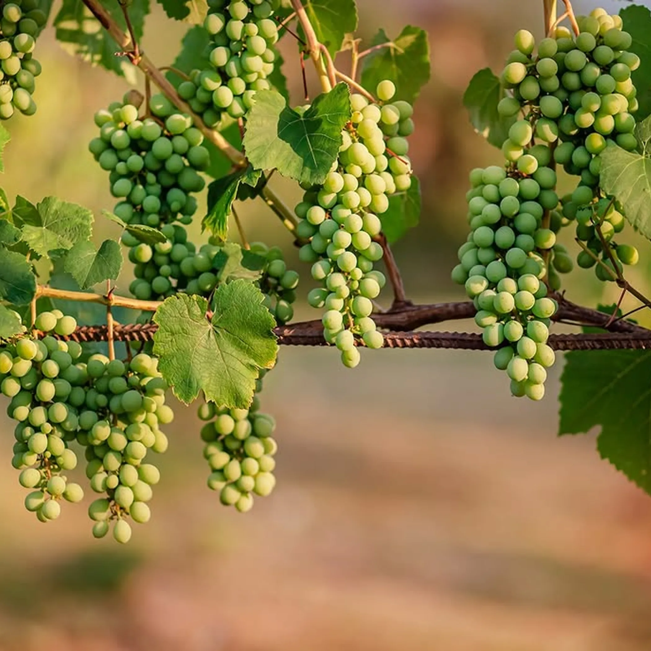 grape growing in wine region